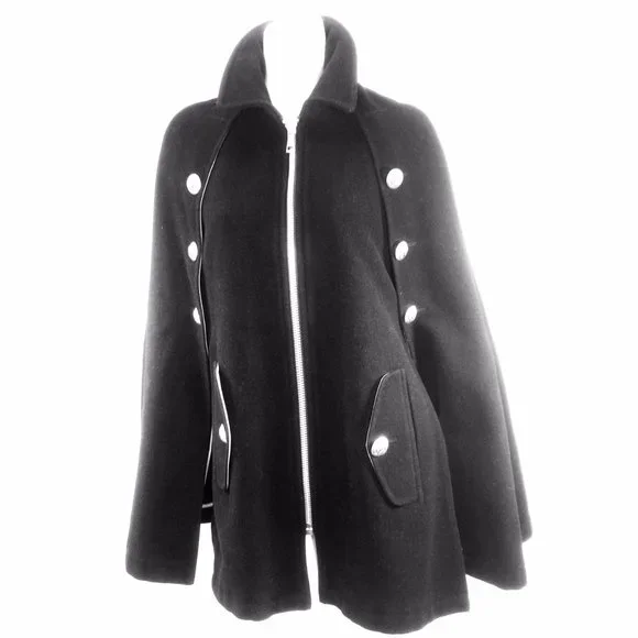 See by Chloe Wool Cape Coat  Goth -  AS IS - Picture 2 of 16